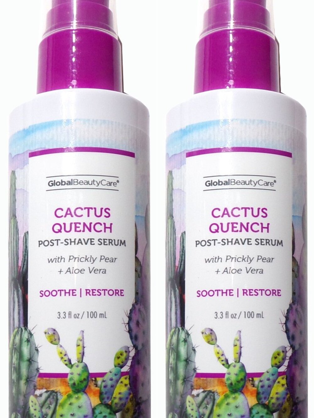 Global Beauty Care Cactus Quench Post-Shave Serum 3.3 fl oz (Set of 2)